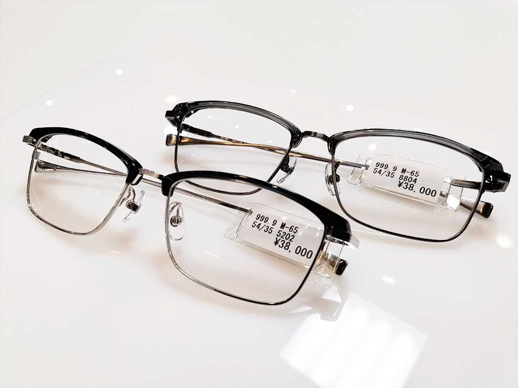 お得NEW999.9 フォーナインズ M-66 眼鏡 メガネ ナイロール、ハーフリム
