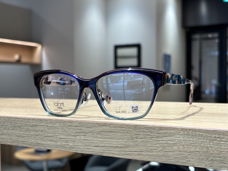 フランス製品 Lafont スワロフスキー付メガネ